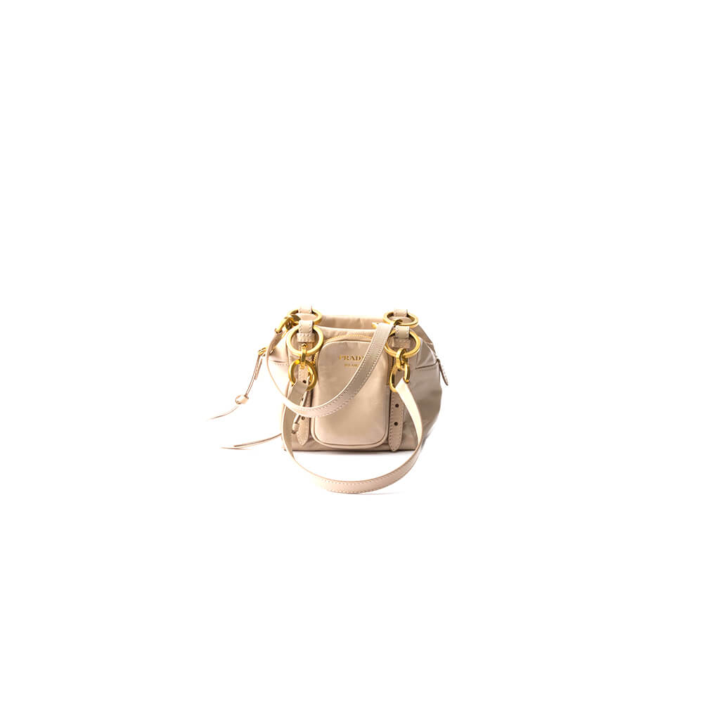 Dangle Leather Top-Handle Mini-Bag