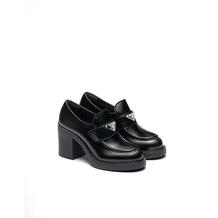 Brushed Leather Loafers