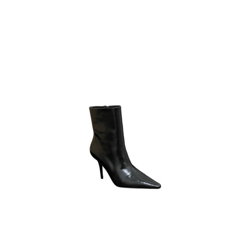 Ashley Booties in Smooth Leather