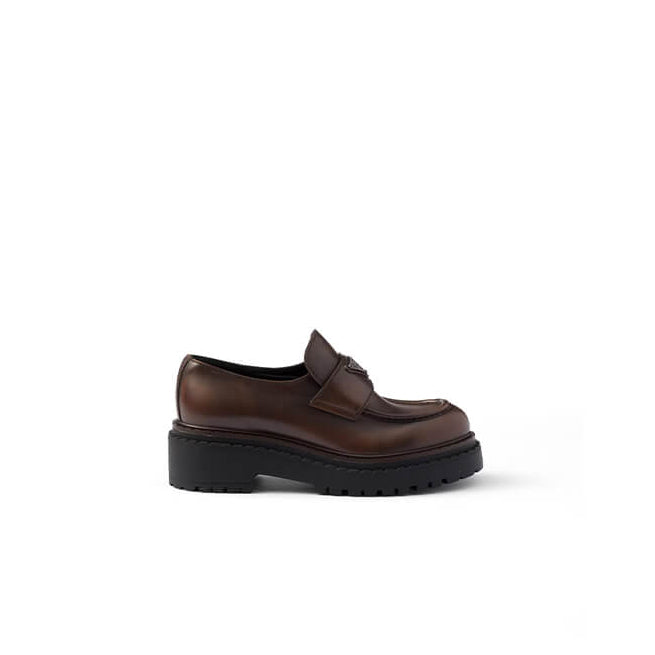 Double Chocolate Leather Loafers