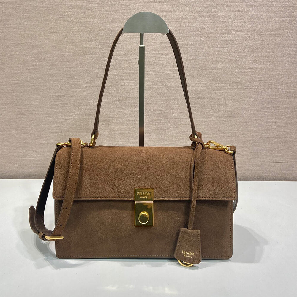 Soft Sound Medium Suede Shoulder Bag