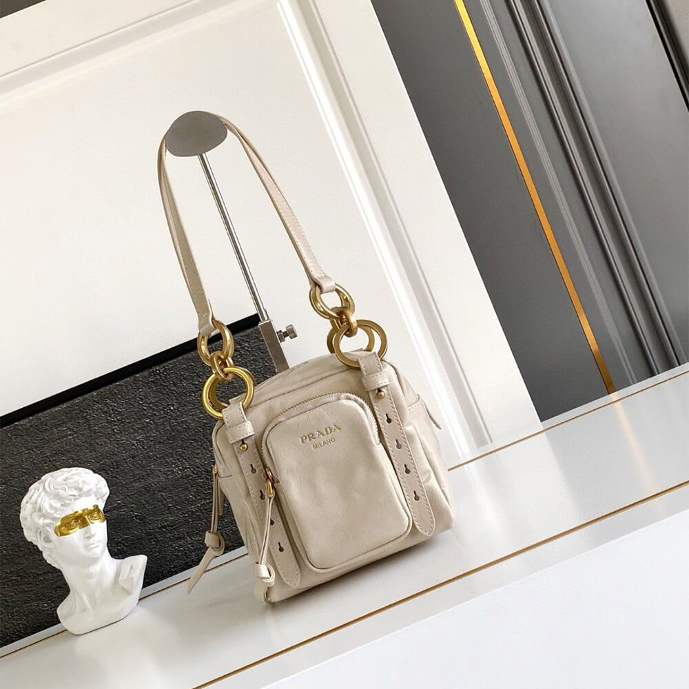 Dangle Leather Top-Handle Mini-Bag