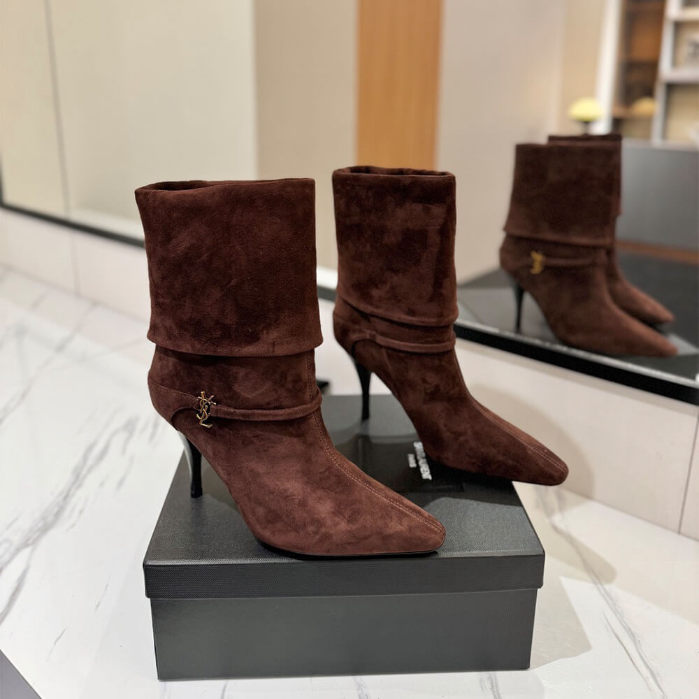 Niki Booties in Suede