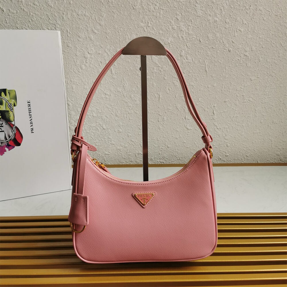 Re-Edition Saffiano Leather Mini Bag