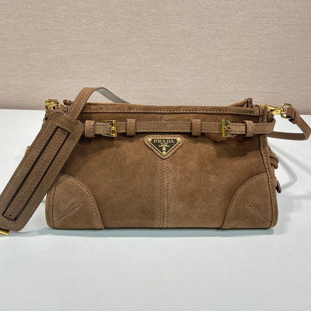 Small Bonnie Suede Shoulder Bag