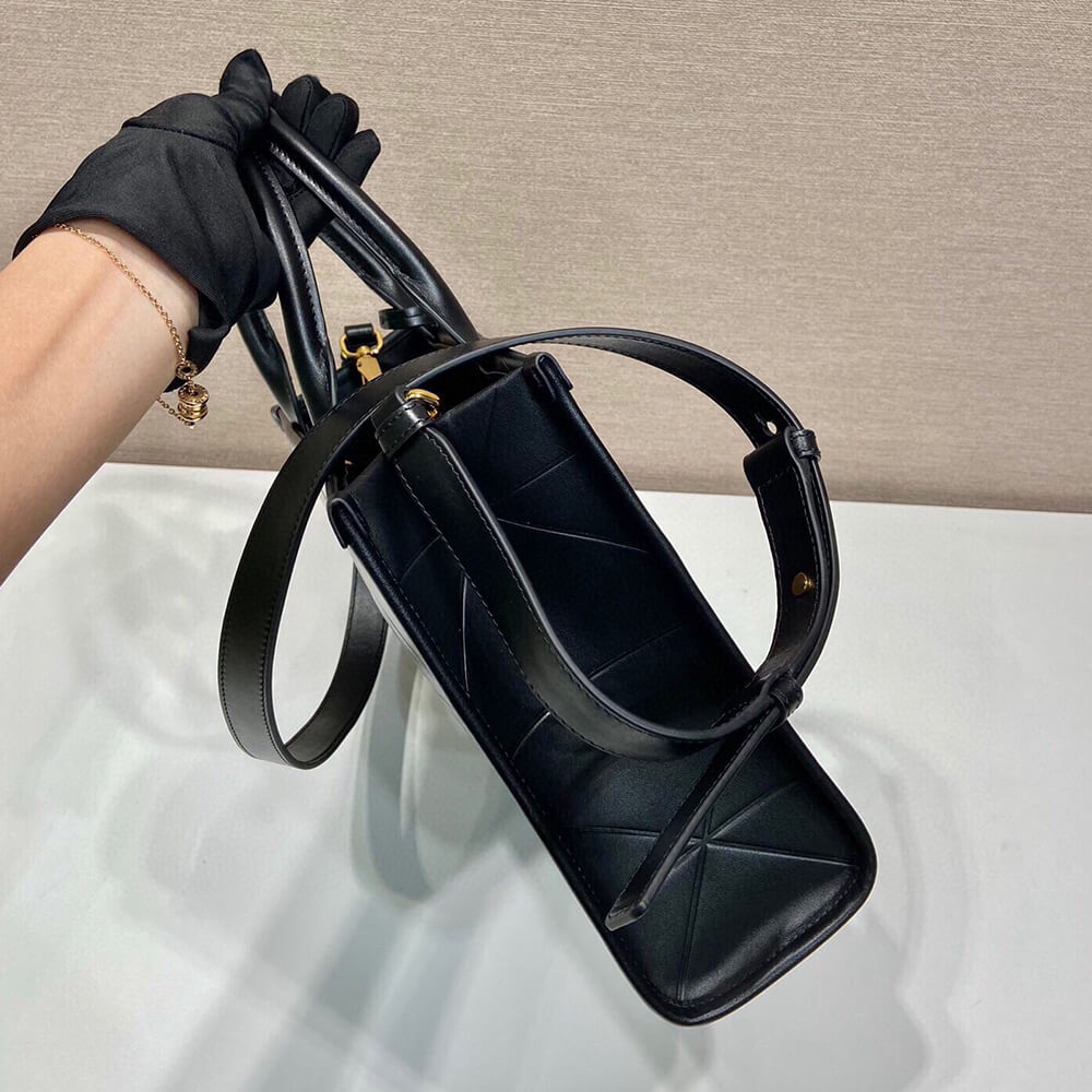 Small Leather Prada Symbole Bag with Topstitching