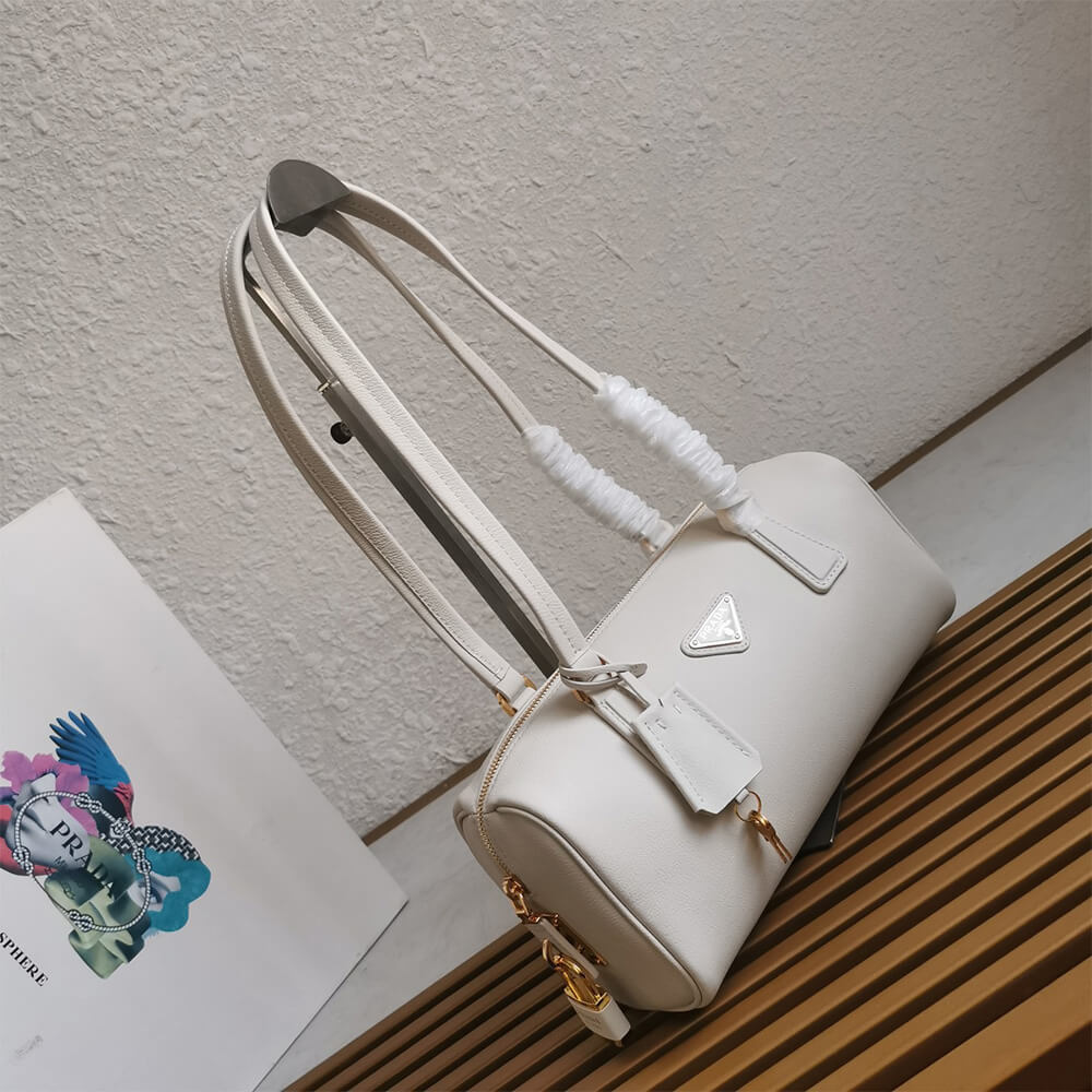 Medium Leather Top-Handle Bag with Padlock