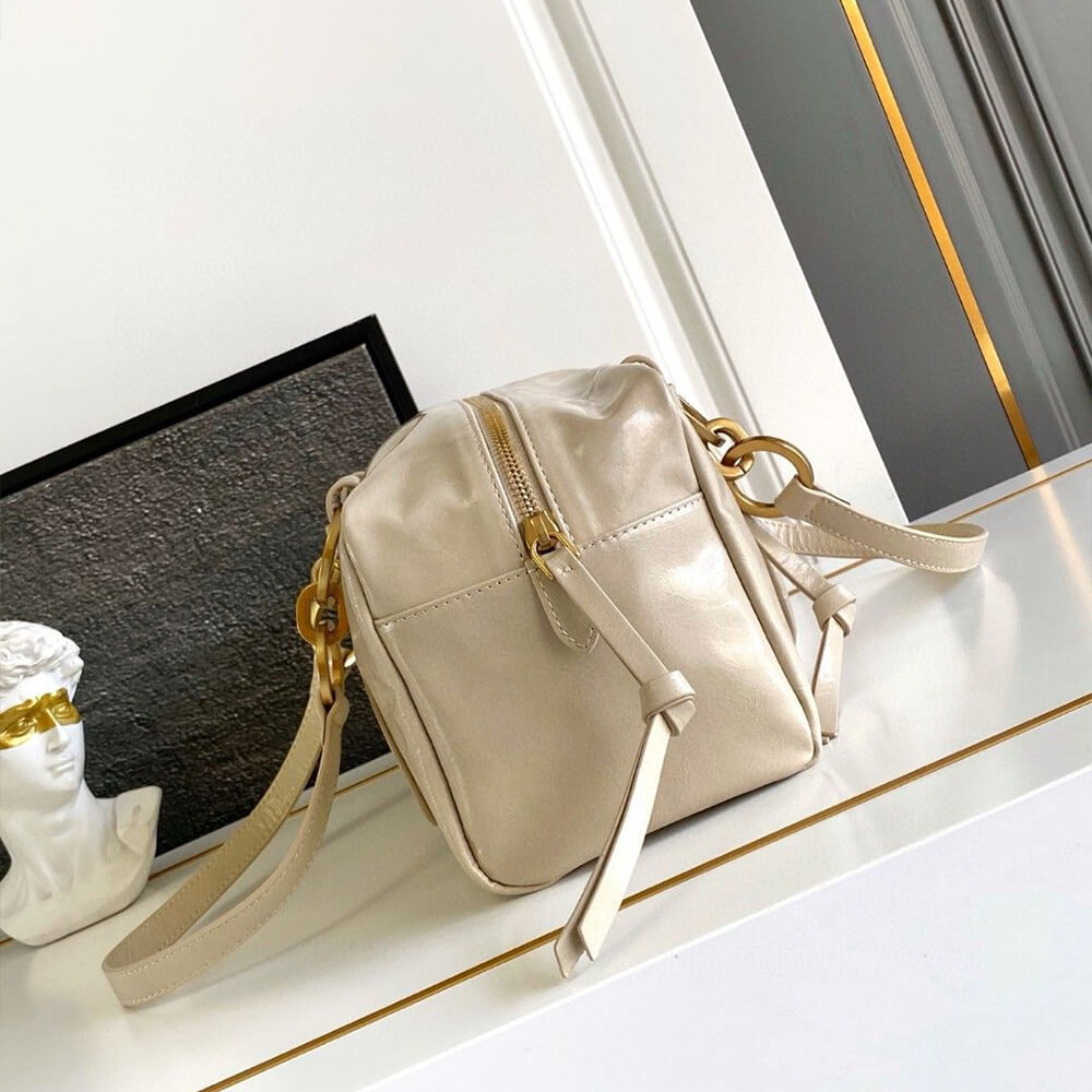 Dangle Medium Leather Top-Handle Bag