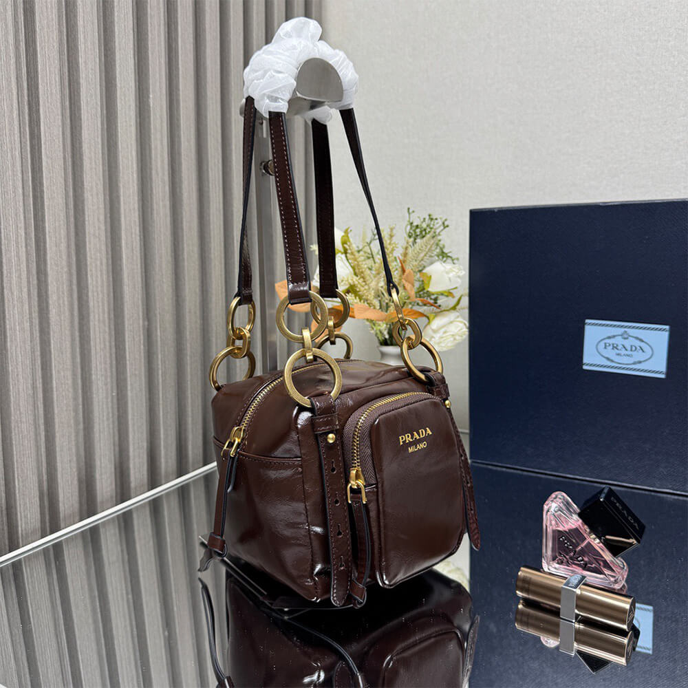 Dangle Leather Top-Handle Mini-Bag