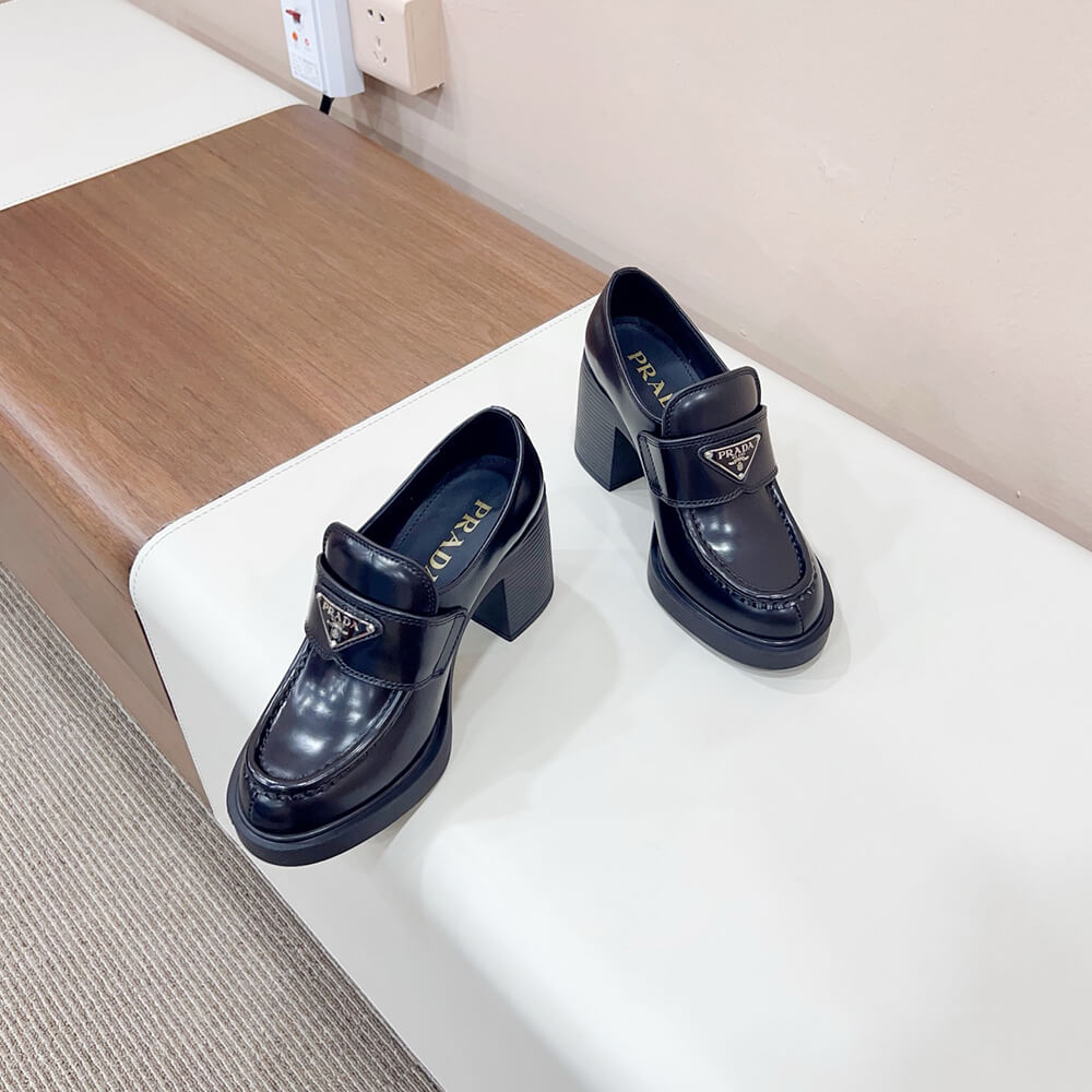 Brushed Leather Loafers