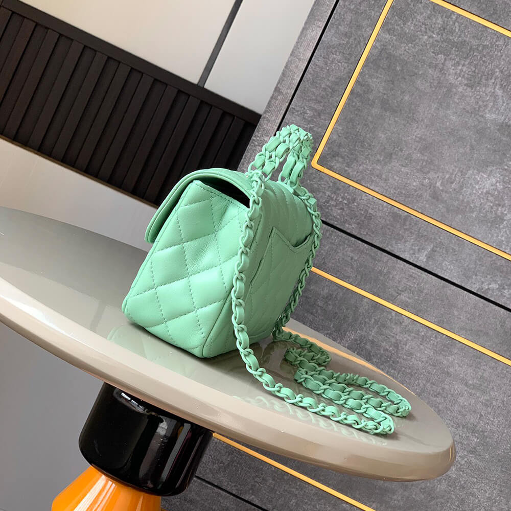 Mini Flap Bag with Top Handle