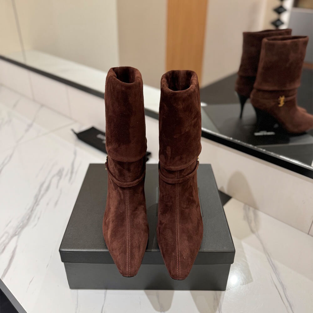 Niki Booties in Suede