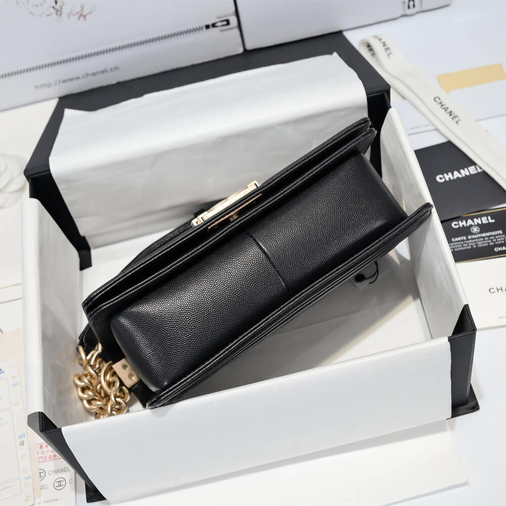 Chevron Caviar Boy Handbag