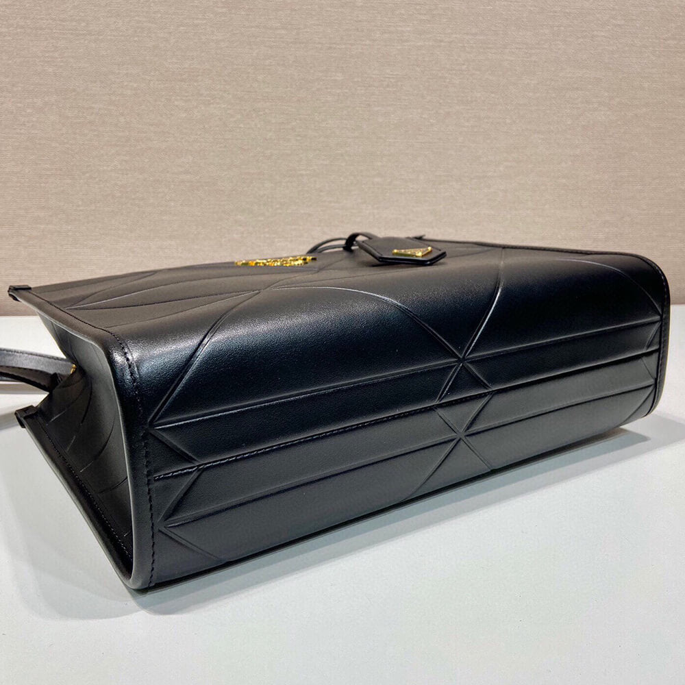 Small Leather Prada Symbole Bag with Topstitching