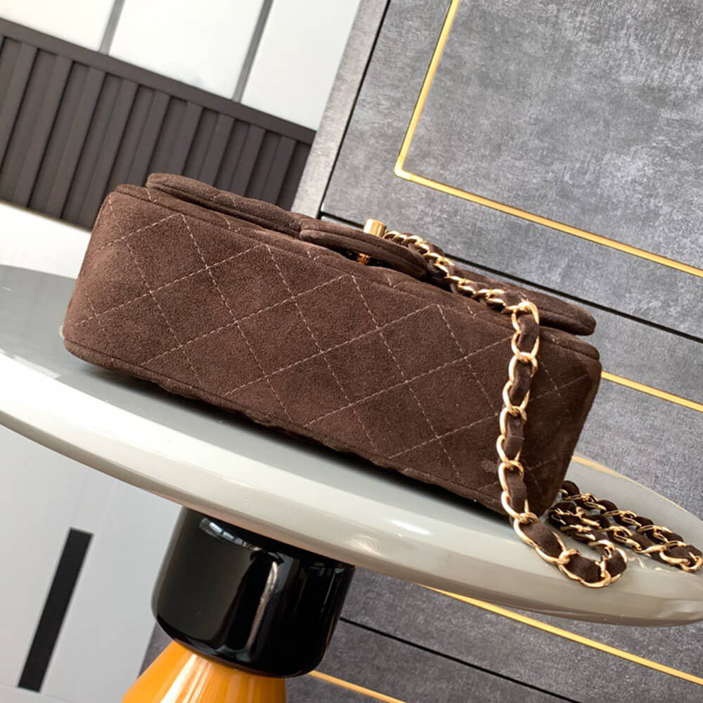 Suede Mini Flap Bag