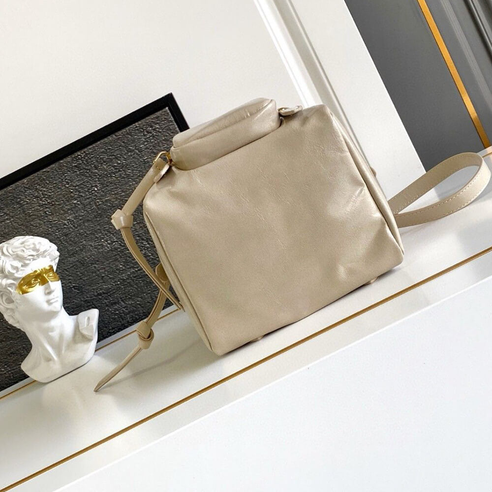 Dangle Leather Top-Handle Mini-Bag