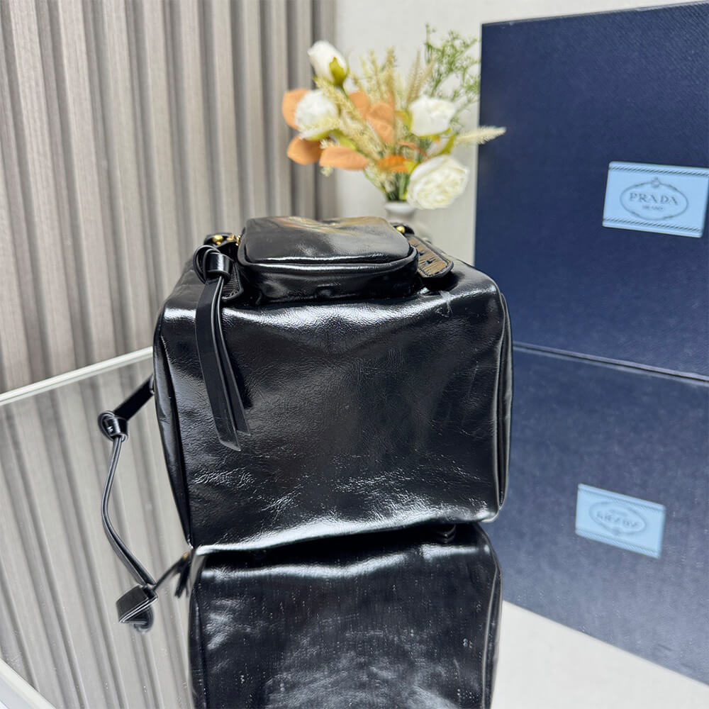 Dangle Leather Top-Handle Mini-Bag