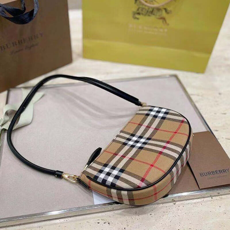 Olympia Pouch Checked Shoulder Bag