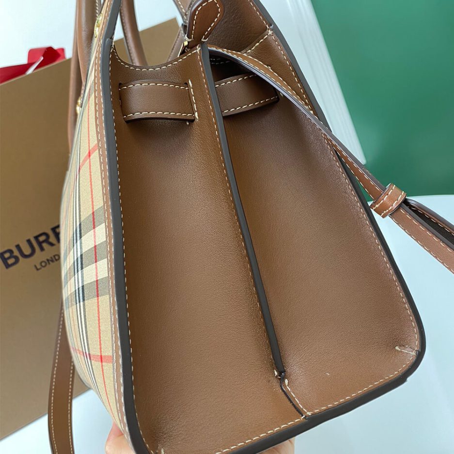 Small Vintage Check Two Handle Title Bag