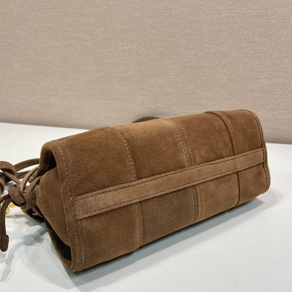 Small Bonnie Suede Shoulder Bag