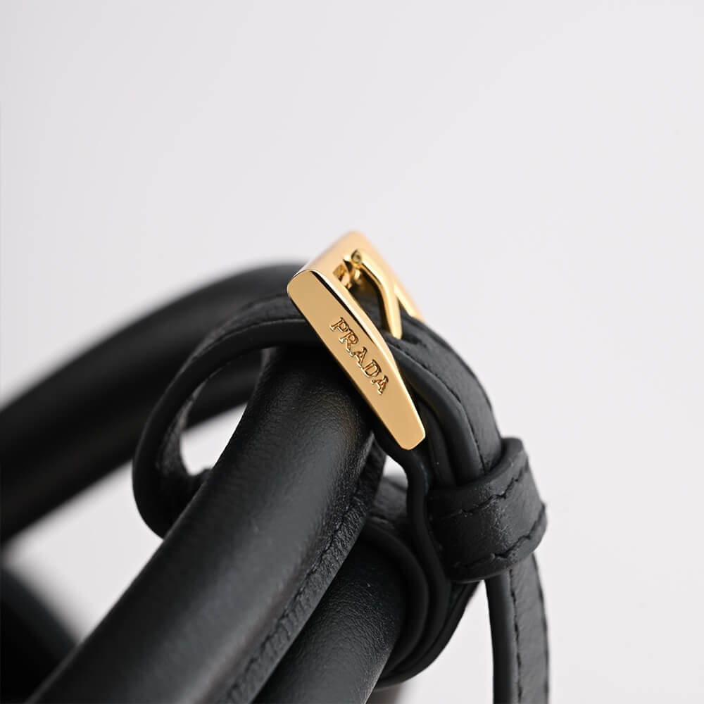 Buckle Small Leather Handbag with Belt