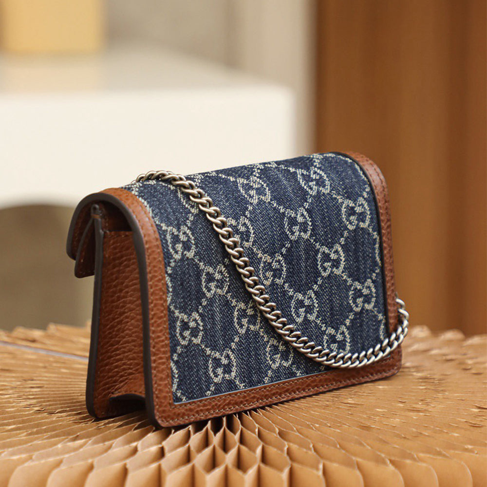 GG Denim Dionysus bag