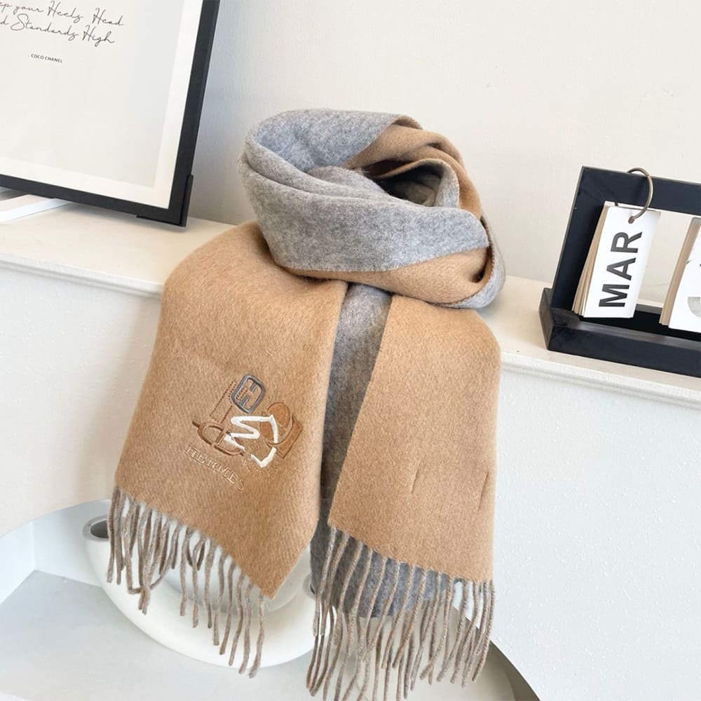 Recto-Verso PM H Puzzle Scarf