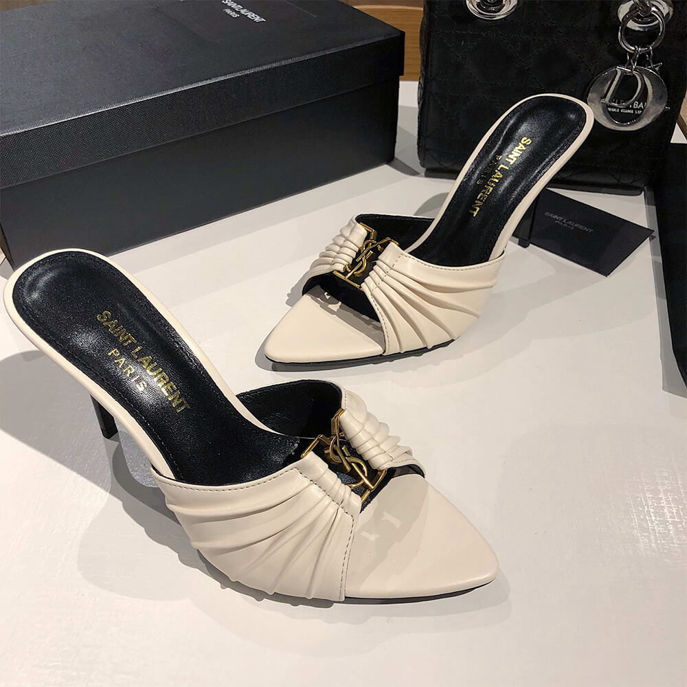 Babylone Mules in Smooth Leather