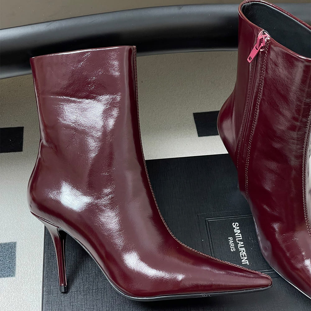 Ashley Booties in Smooth Leather