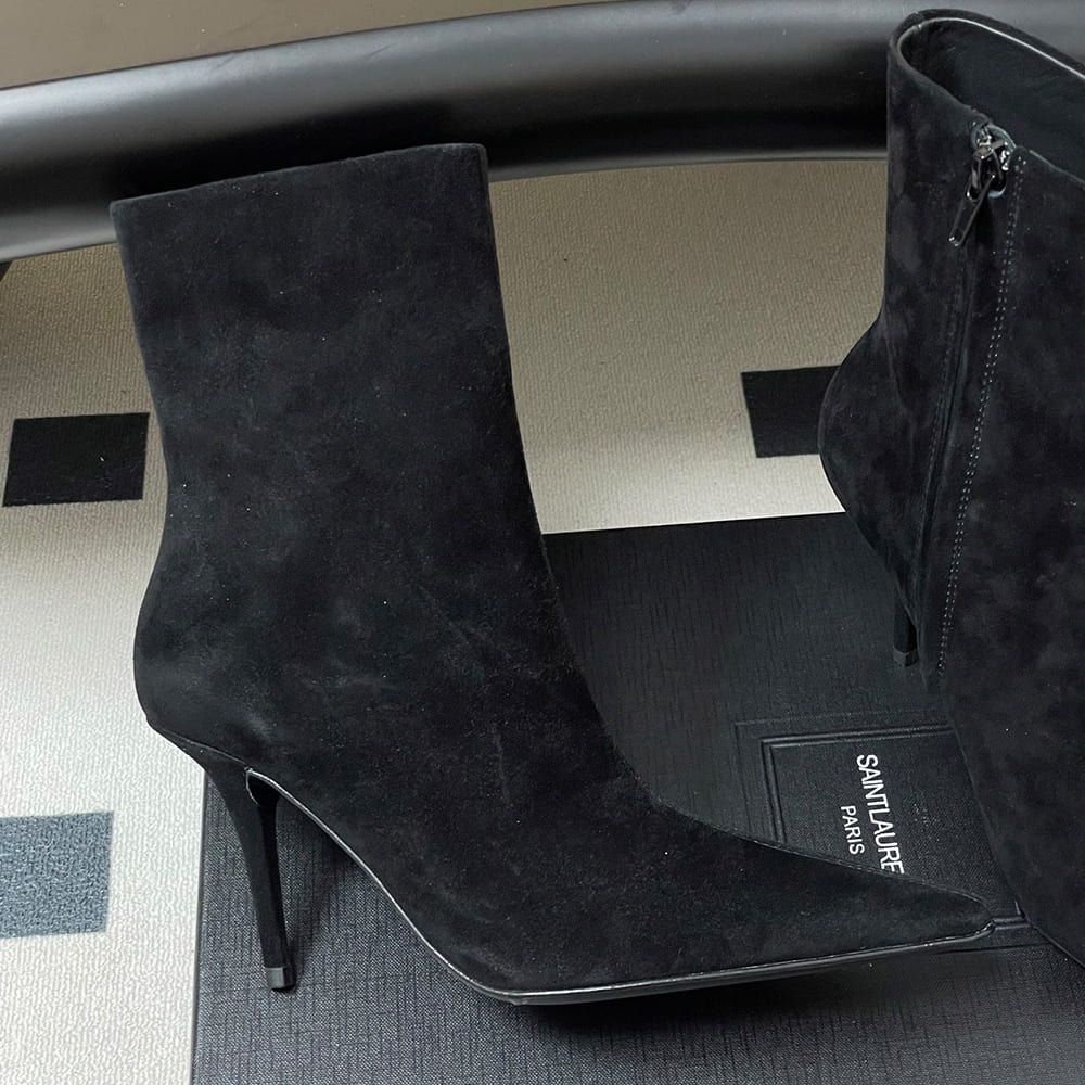 Ashley Booties in Smooth Leather