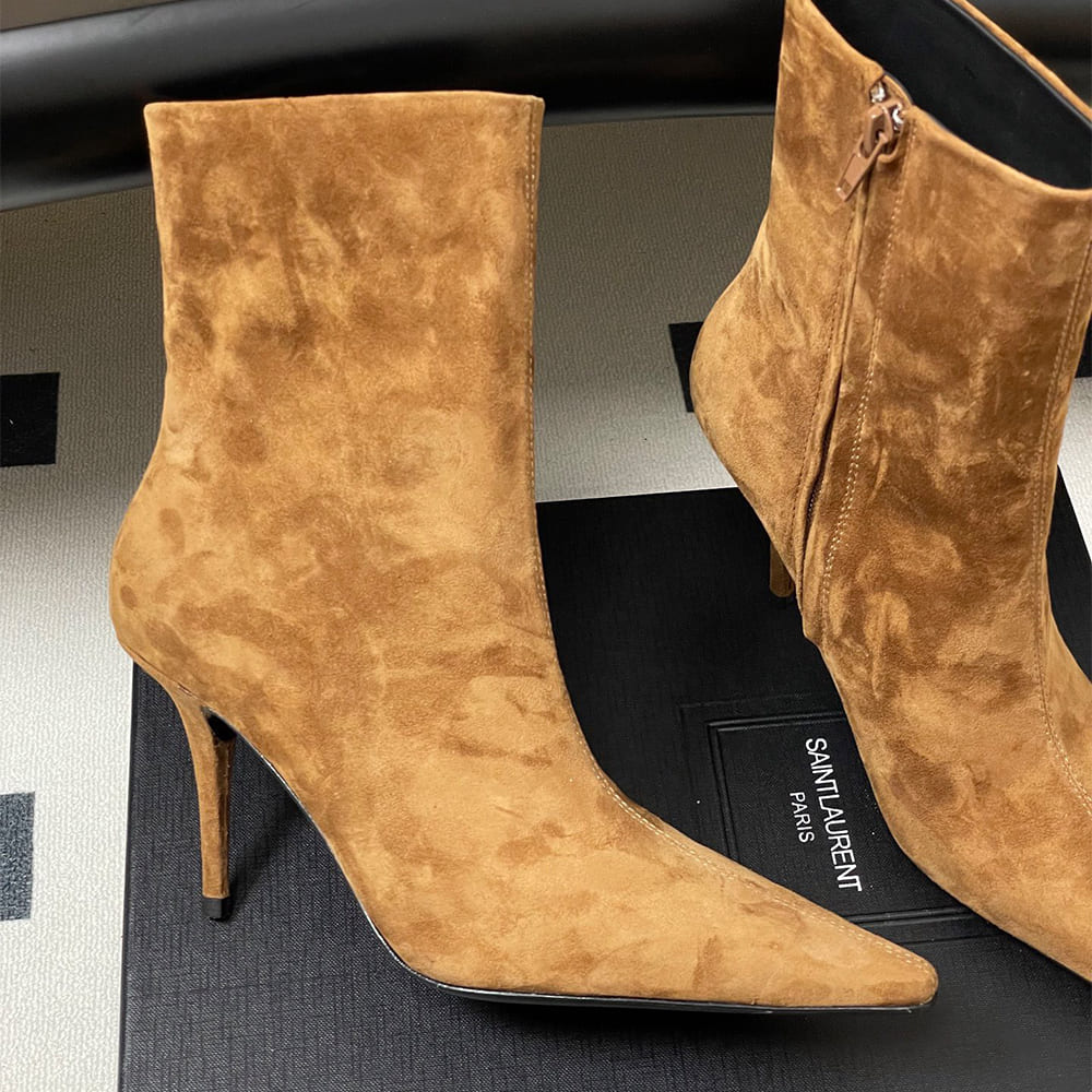 Ashley Booties in Smooth Leather