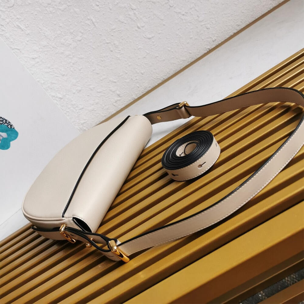 Arque Leather Shoulder Bag with Flap