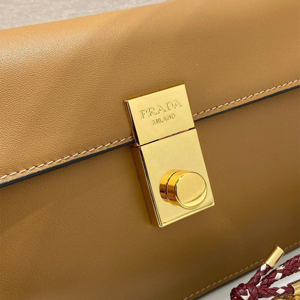 Soft Sound Small Leather Shoulder Bag with Charms