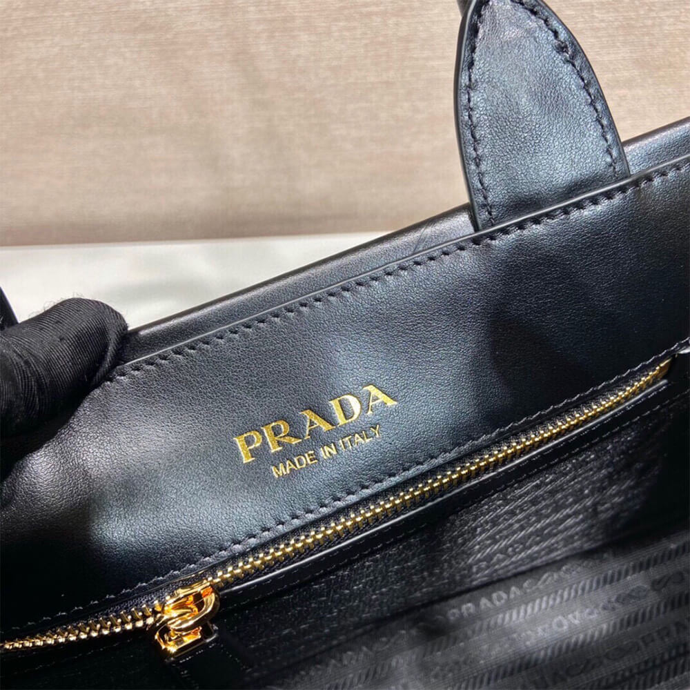 Small Leather Prada Symbole Bag with Topstitching
