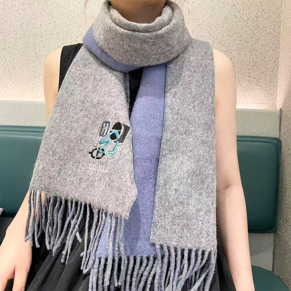 Recto-Verso PM H Puzzle Scarf