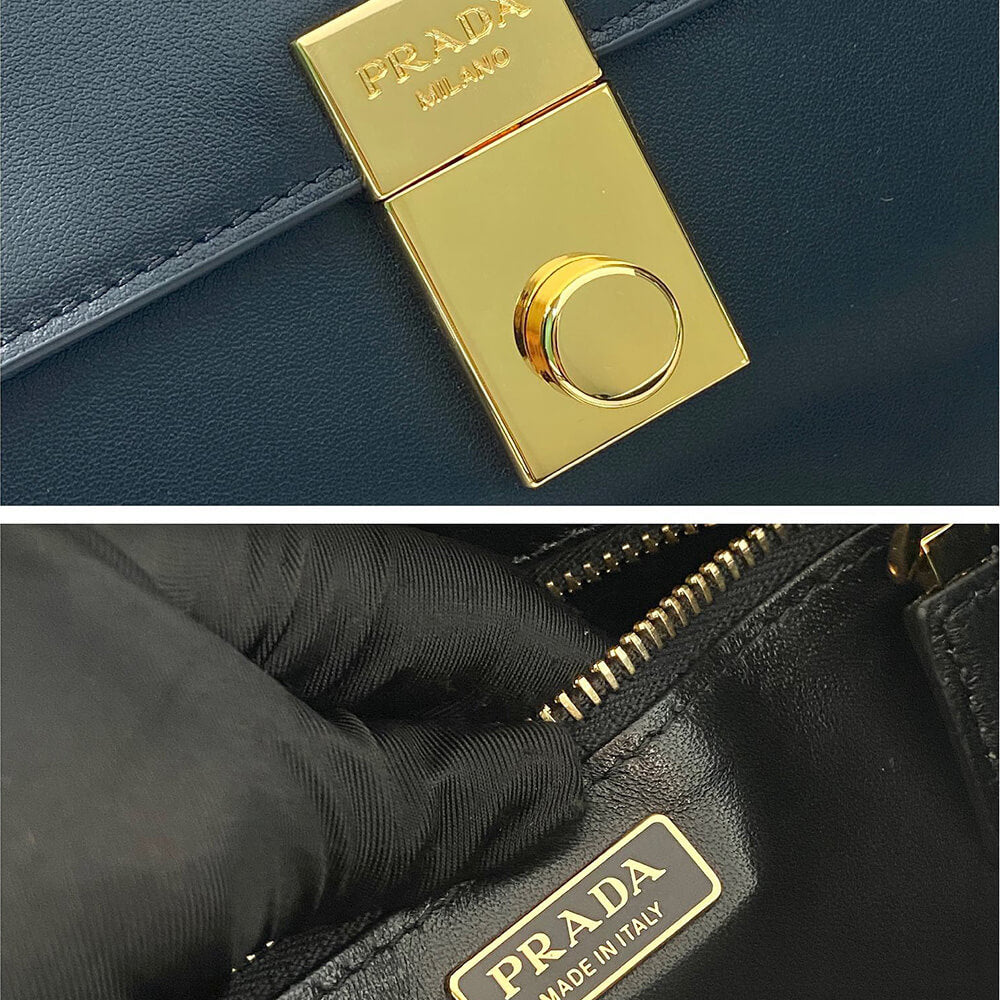 Soft Sound Large Leather Shoulder Bag with Charms