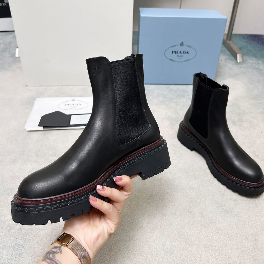 Double Chocolate Leather Chelsea Boots
