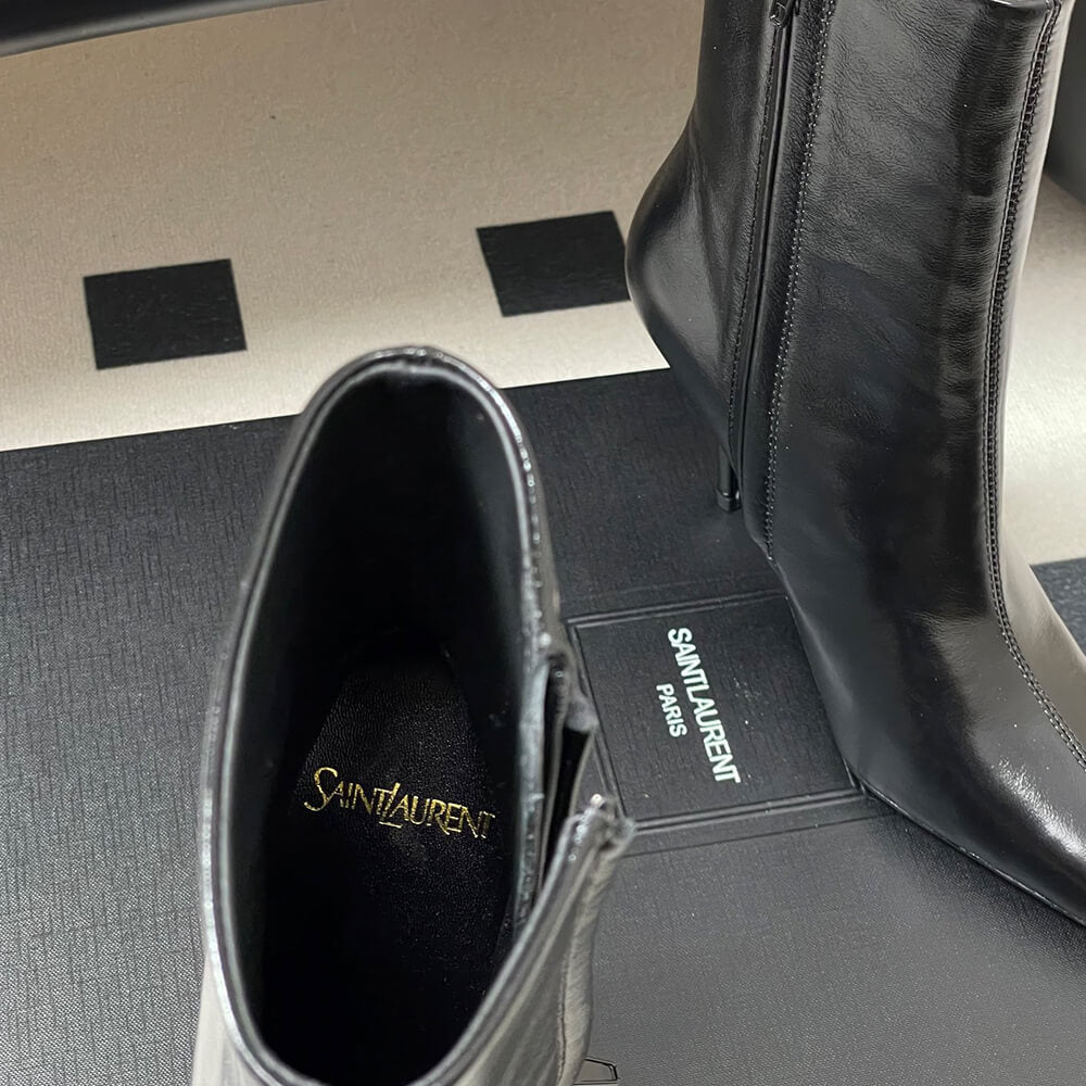 Ashley Booties in Smooth Leather