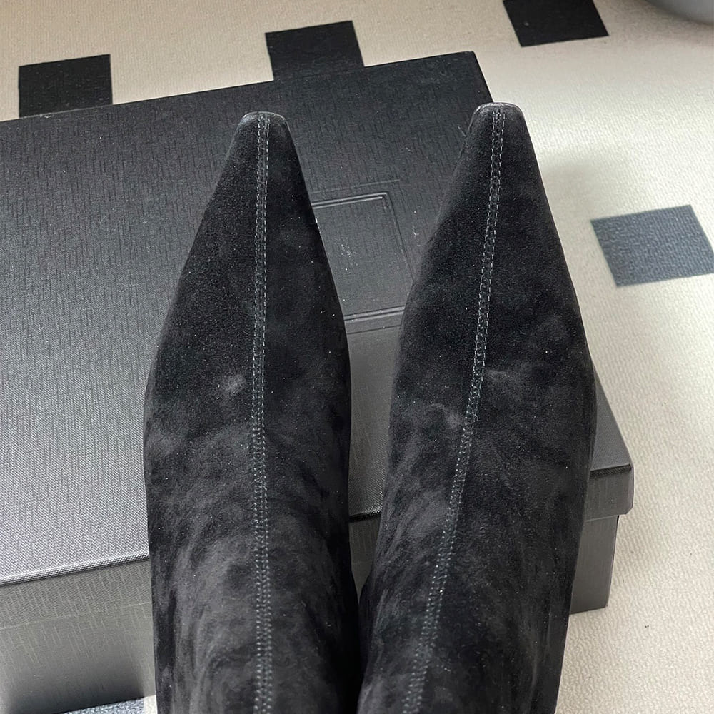 Ashley Booties in Smooth Leather