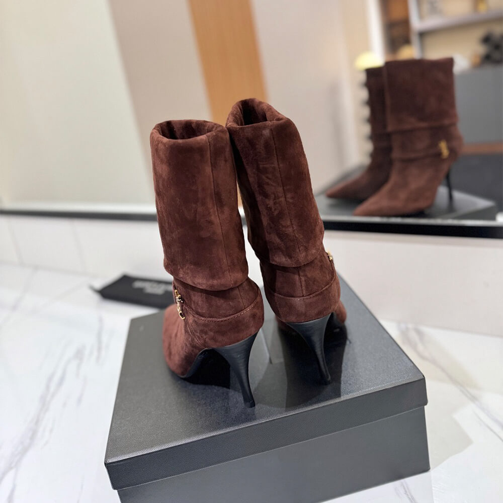 Niki Booties in Suede