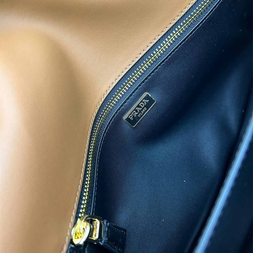 Soft Sound Large Leather Shoulder Bag with Charms