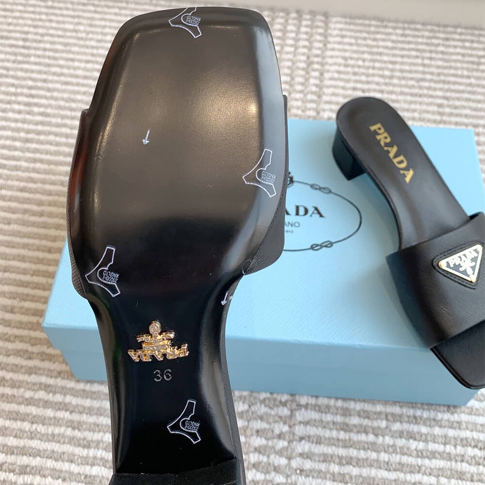 Saffiano Patent Leather Sandals