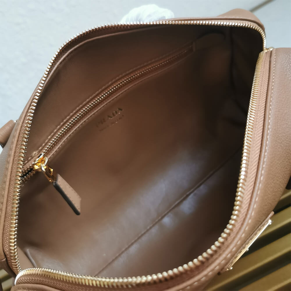 Medium Leather Top-Handle Bag with Padlock
