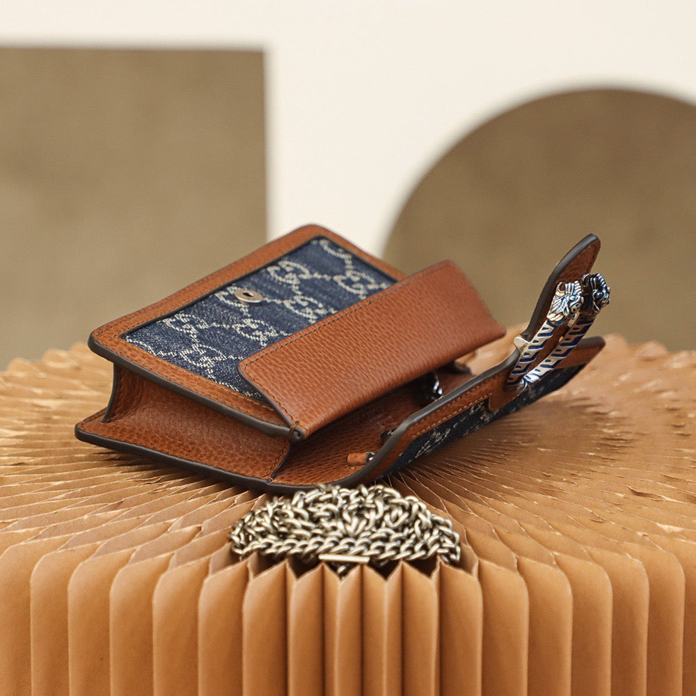 GG Denim Dionysus bag