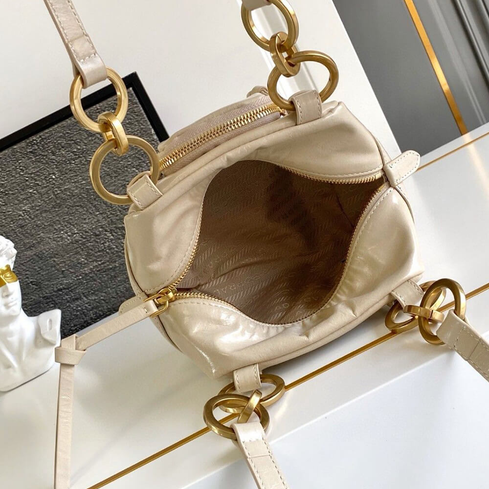 Dangle Leather Top-Handle Mini-Bag