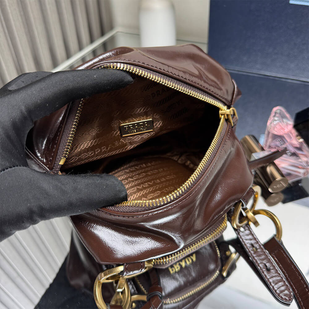 Dangle Leather Top-Handle Mini-Bag