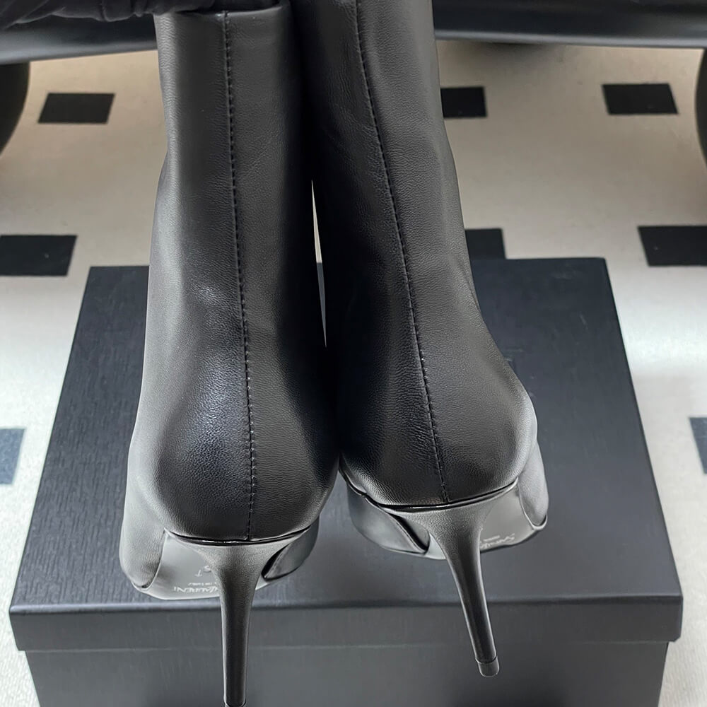 Ashley Booties in Smooth Leather