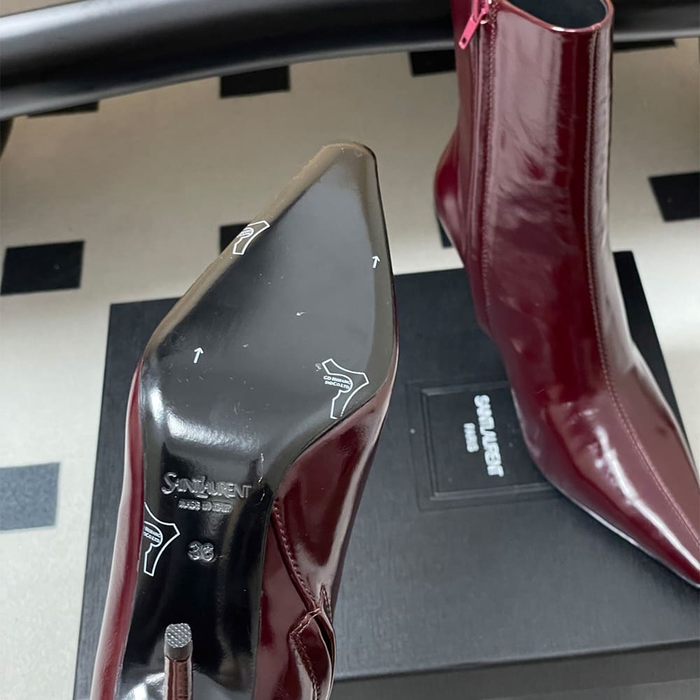 Ashley Booties in Smooth Leather