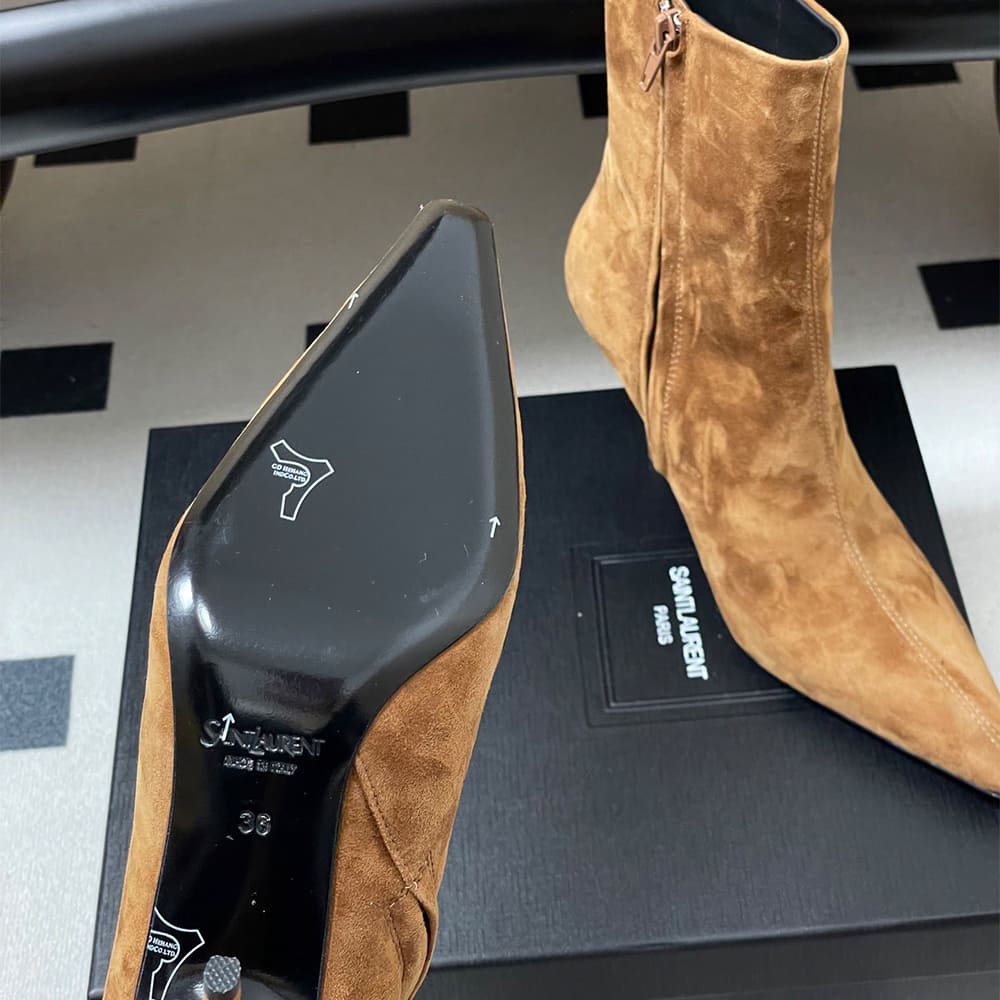 Ashley Booties in Smooth Leather