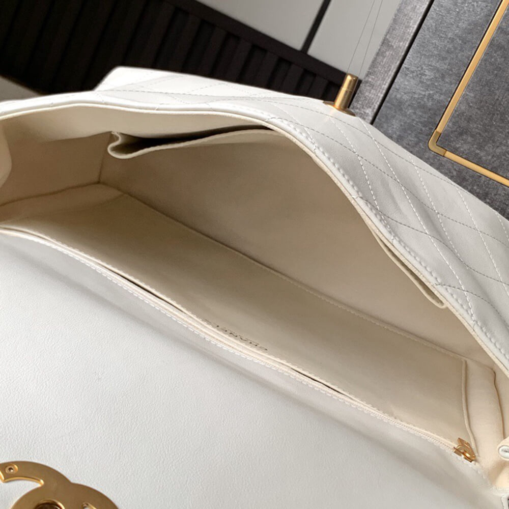 Maxi Flap Bag With Top Handle